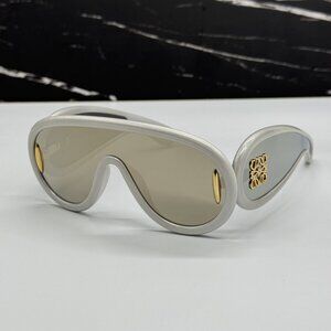 NEW LOEWE LW40108I 24C GRAY/SMOKE MASK UNISEX SUNGLASSES LOEWE
